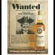 Oprawiona reklama szkockiej Whisky Old Smuggler, lata 70te