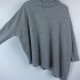 asymetryczna bluzka z golfem golf oversize / M