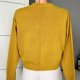 Sweter H&M Divided r.34 XS musztardowy krótki oversize