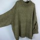 H&M zielony melanżowy sweter oversize duży rozm / 4XL