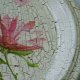 Talerz Decoupage Magnolia Folk Handmade