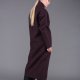 plum col haut coat