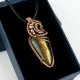 Wisiorek wire wrapping z labradorytem