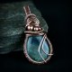 Fluoryt wisiorek wire wrapping