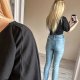 GAP XS 34  Jasne jeansy dżisny obcisłe wysoki stan skinny strzępienia przetarcia obcisłe