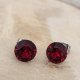 KOLCZYKI SZTYFTY SWAROVSKI RUBY (8mm)