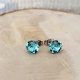 KOLCZYKI SZTYFTY SWAROVSKI light turquoise (8mm)