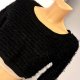 Sweter krótki crop top Crafted r.M 38 bawełna 50 %