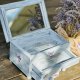 Toaletka z lusterkiem, motyw lawendy,  shabby chic,  prezent