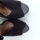 BUTY CZARNE WYSOKIE OBCASY 40