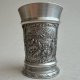 Antique Wine Bar ❤ Pewter Germany ❤ Scenki rodzajowe ❤ Dawnej daty pokal do wina