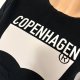 Levi's XS 34 czarny T-shirt z napisem Copenhagen