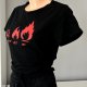 T-shirt Blind date casual, M 38, ogień ???? napisy warm, hot, me, 100% bawełna