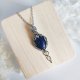 Naszyjnik Lapis Lazuli 'Lómë' stal chirurgiczna wisiorek handmade