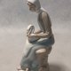 CASADES Porcelanowa Figurka Dziewczynka z gęsią na kolanach Porcelanas S.A Made in Spain