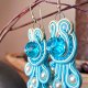 PAWIE - KOLCZYKI SOUTACHE OD PROJEKTANTKI - NOWE