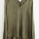 Sweter khaki S