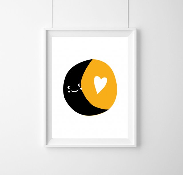 PLAKAT - MOON - A3