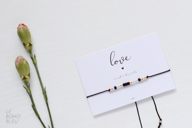 LOVE Morse Code Bracelet