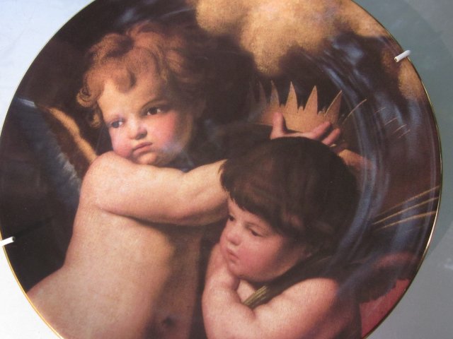 Royal Worcester 1994 - LITTLE ANGELS   - COMPTON & WOODHOUSE  -kolekcjonerski talerz porcelanowy