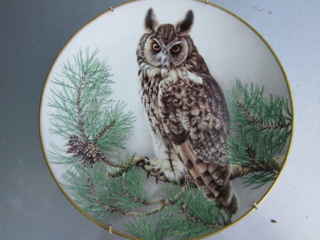 LIMOGES FRANCE 1984  - LONG-EARED  OWL  - LIMITED FIRST EDITION CRAFTED FOR FRANKLIN PORCELAIN  BY HAVILAND  LIMOGES FRANCE