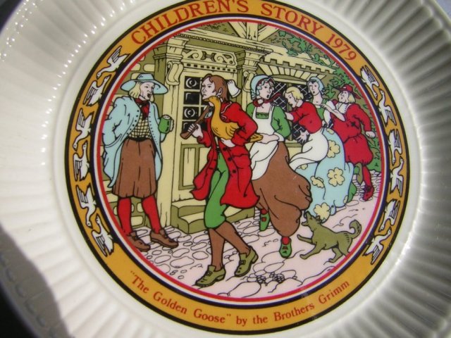 wedgwood 1979  Children's  story by the Brothers Grimm kolekcjonerski talerz  porcelanowy rzadko spotykana rzecz na rynku polskim