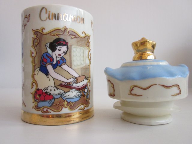 WALT DISNEY SPICE JARE COLLECTION FINE PORCELAIN  LENOX 1995  HANDCRAFTED - KOLEKCJONERSKI UŻYTKOWY POJEMNIK NA PRZYPRAWY