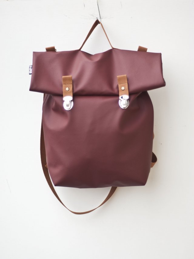 Plecak oldschool vintage bordo burgund