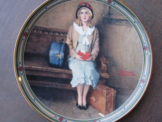 Knowles 1985 by NORMAN ROCKWELL - A YOUNG GIRL'S DREAM -KOLEKCJONERSKI TALERZ PORCELANOWY BRADEX