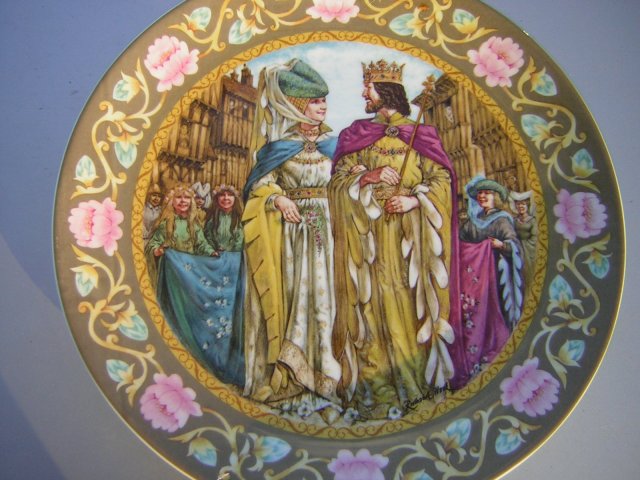 wedgwood  1987 the legend of king Artur  kolekcjonerski talerz bradex