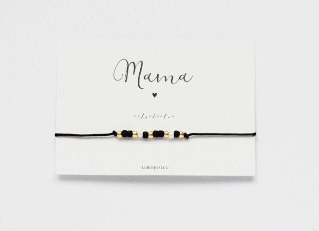 MAMA Morse Code Bracelet