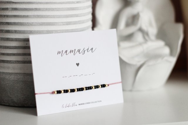 MAMUSIA Morse Code Bracelet