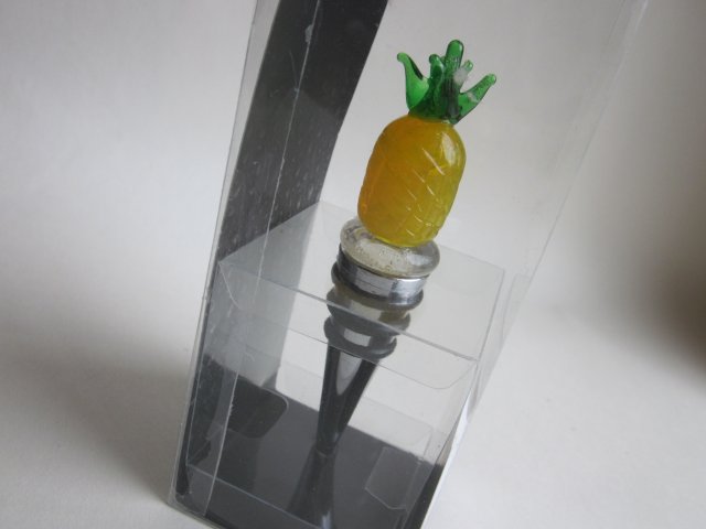 art glass bottle stoppers TROPICANA  dekoracyjny użytkowy korek do butelek w oryginalnym opakowaniu
