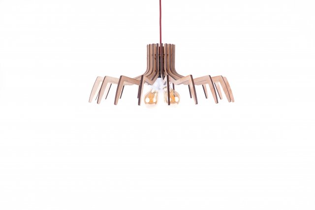 Modernistyczna nowoczesna lampa sufitowa do salonu drewniana z drewna ze sklejki industrialna w stylu skandynawskim do pokoju kuchni salonu