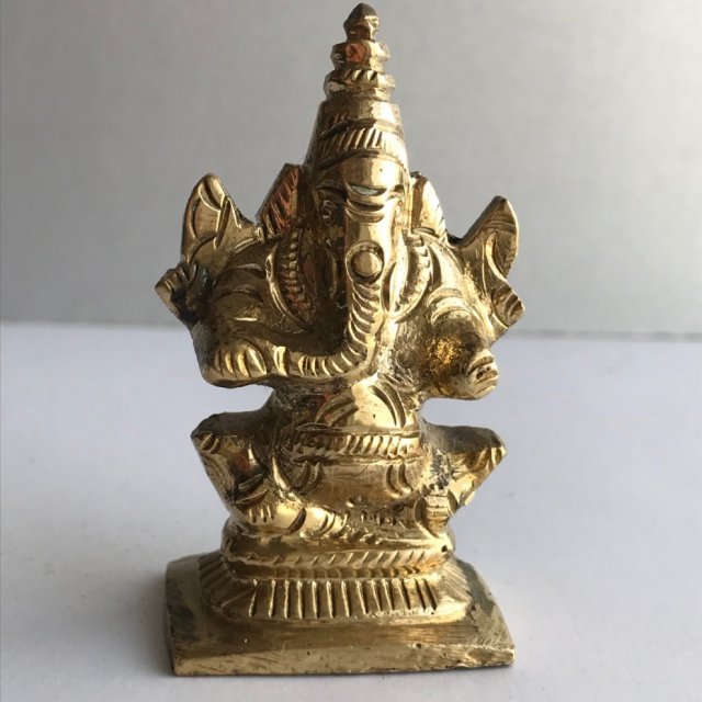 Ganesha - obfitość i dobrobyt ❀ڿڰۣ❀ Figurka z mosiądzu