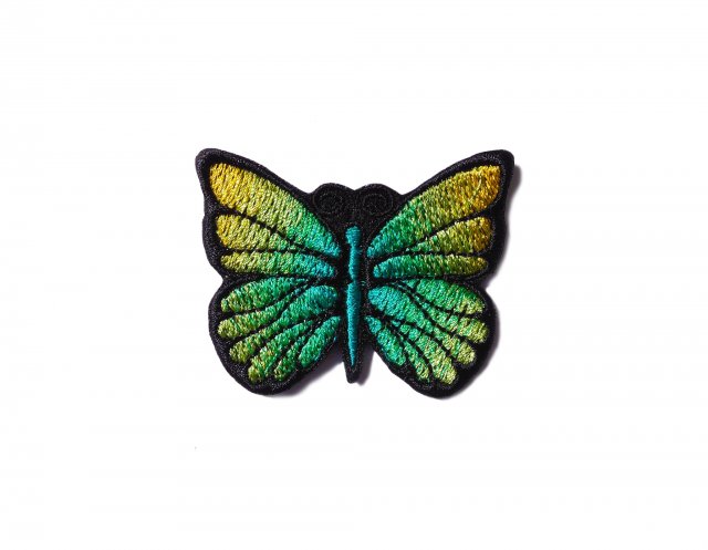Naszywka na ubrania zielony motyl