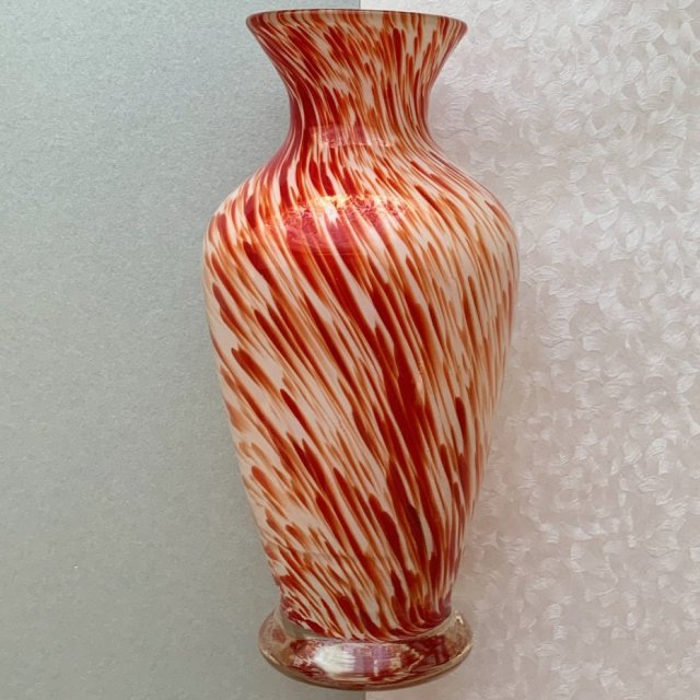 Vintage Murano Glass Twisted Candy Vase ❀ڿڰۣ❀ Art Glass ❀ڿڰۣ❀ Wazonik