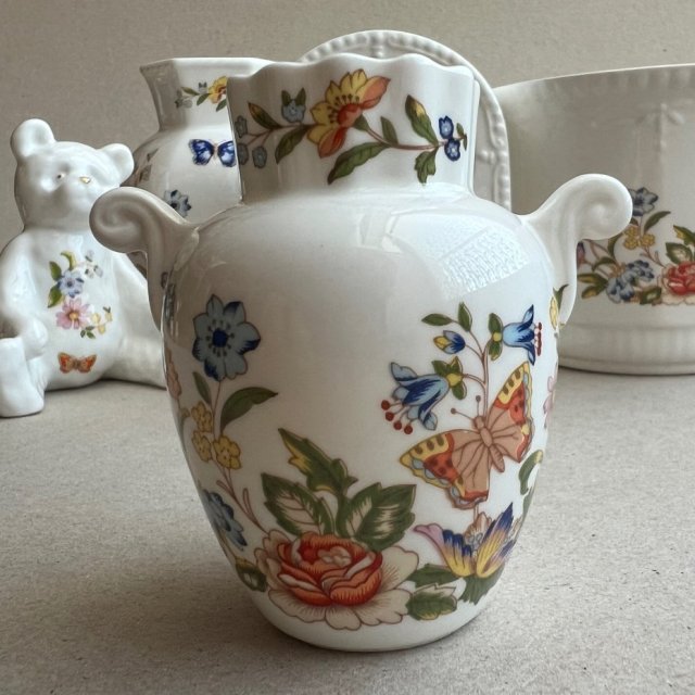 Aynsley Cottage Garden - Wazonik ❤ Luksusowa angielska porcelana Aynsley