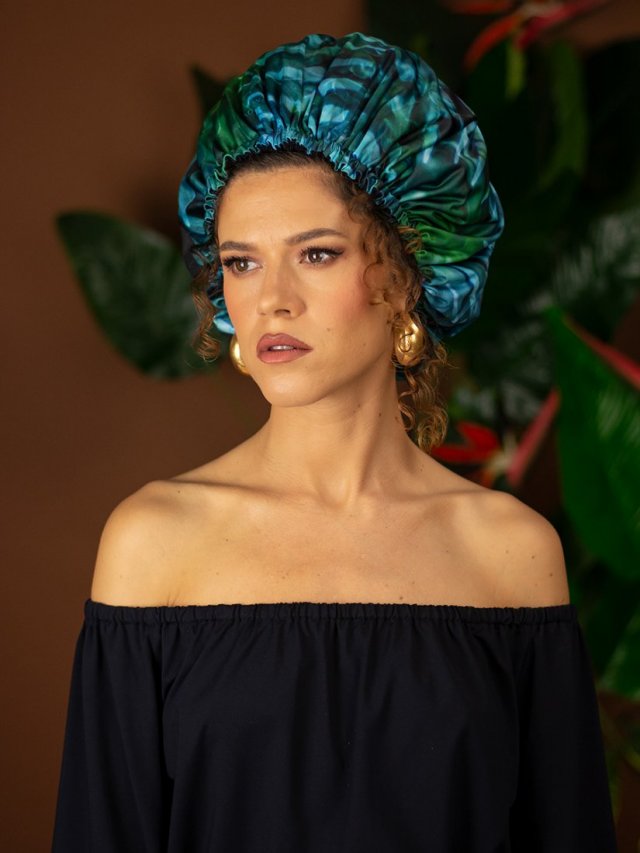 Czepek ochronny - czapka - turban - Tropical