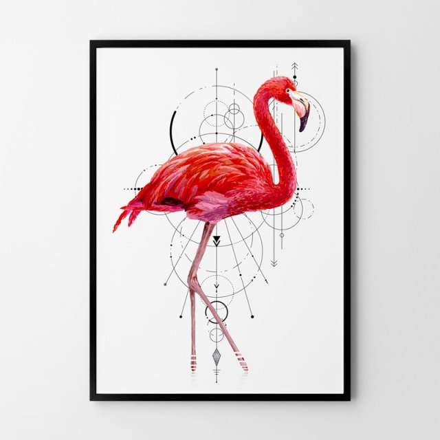 Plakat Flaming - format 40x50 cm