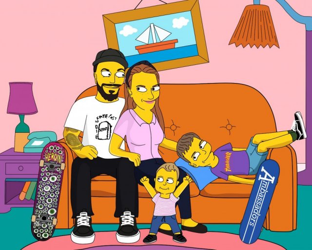 The Simpsons, portret rodzinny, portret personalizowany