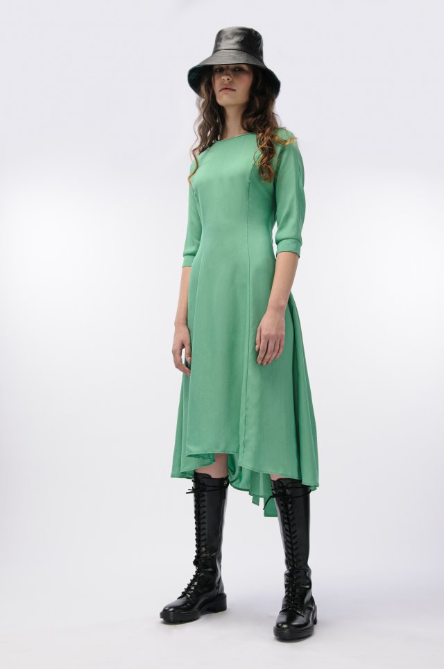 Zielona wiązana sukienka rozmiar M