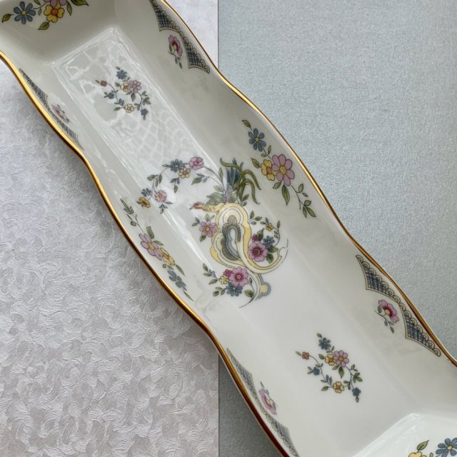 COALPORT  ❀ڿڰۣ❀ Paradise - Rajskie ptaki i girlandy kwiatowe - Poszukiwana porcelana - Paterka