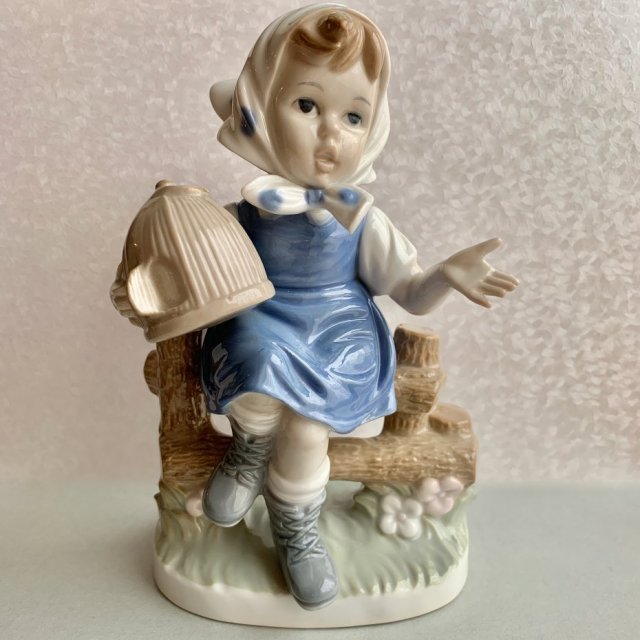 ❤ Gempo Giftware Vintage Made in Japan Hand Painted ❤ Urocza figurka w pastelowych kolorach ❤