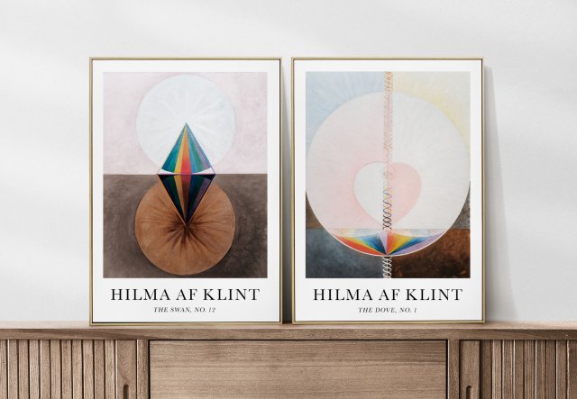 Zestaw znane plakaty Hilma af Klint 30x40 cm