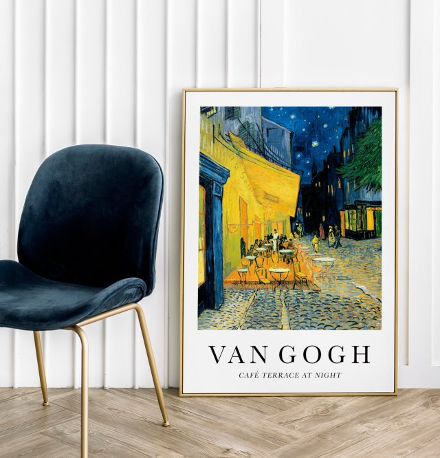 Plakat Van Gogh Cafe Terrace at Night - format 40x50 cm