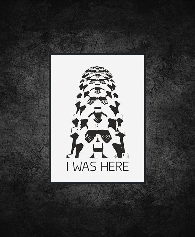 plakat. I was here, format A3