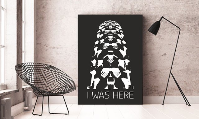 plakat. I was here, format A3