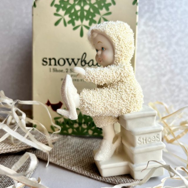 Luxury Design - Kristi Jensen Pierro - Snowbabies ❤ 1 Shoe, 2 Shoe, 3 Shoe, More Figurine ~ American Designed ❤ Porcelana biskwitowa