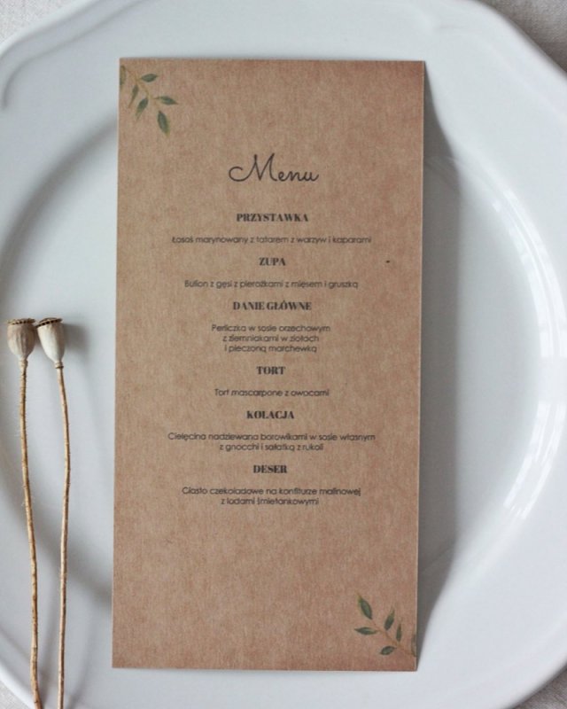 Fanny. Menu